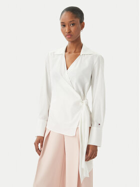 Tommy Hilfiger Tommy Hilfiger Krekls WW0WW49650 Balts Slim Fit