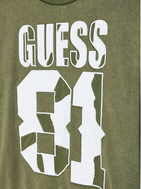 Guess Majica Dugih Rukava L4YQ08 KA6R4 Zelena Regular Fit