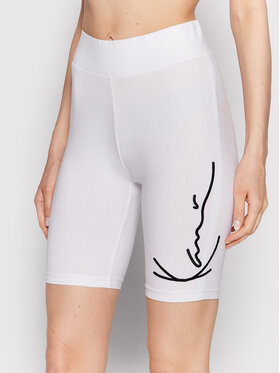 Karl Kani Karl Kani Cyklistické kraťasy Signature 6110076 Bílá Slim Fit