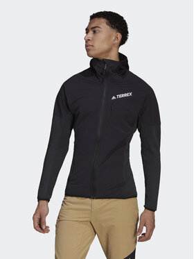 adidas adidas Jaka Polar Techrock Flooce Wind Hooded Jacket HF0726 Melns