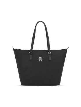 Tommy Hilfiger Tommy Hilfiger Torbica Poppy Th Tote AW0AW15639 Crna