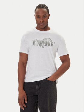 Mustang Mustang T-Shirt Austin 1016858 Bílá Regular Fit