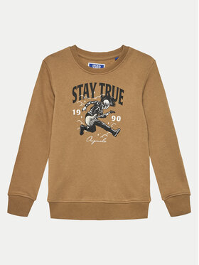 Jack&Jones Junior Jack&Jones Junior Majica dugih rukava Headon 12220197 Smeđa Regular Fit