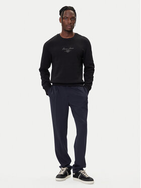 Guess Jeans Guess Jeans Džemperis ar kapuci M5BQ35 K9V31 Melns Slim Fit