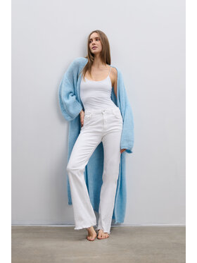 Fobya Fobya Kardigan F2111 Niebieski Basic Fit