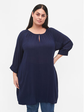 Zizzi Zizzi Nyári ruha E03014H Sötétkék Loose Fit
