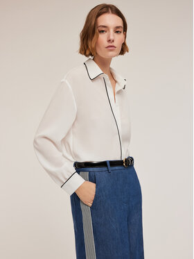 Motivi Motivi Koszula 5392W300474N0S1 Biały Over Fit