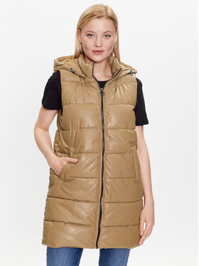 ONLY ONLY Gilet Anja 15261497 Marrone Regular Fit