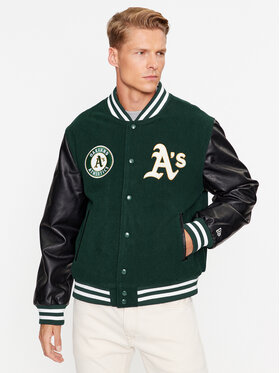 New Era New Era Bomber striukė Large Logo Varsity 60416327 Žalia Regular Fit