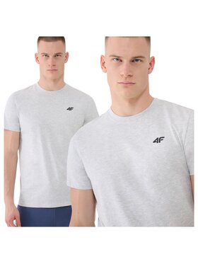 4F 4F T-shirt 4FWMM00TTSHM2256-27M Grigio Regular Fit