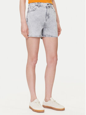 Mustang Mustang Szorty jeansowe Charlotte 1016558 Szary Mom Fit
