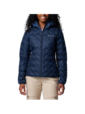Columbia Columbia Kurtka przejściowa Columbia Delta Ridge II Down Hooded Jacket Granatowy Regular Fit
