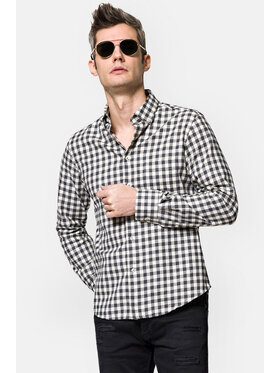 Lancerto Lancerto Koszula Teramo KO051222000065 Szary Slim Fit