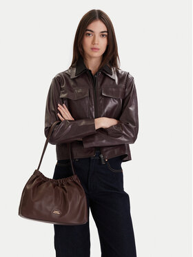 Tommy Hilfiger Tommy Hilfiger Torebka Soft Leather Shoulder Bag AW0AW18307 Bordowy
