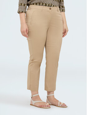 Fiorella Rubino Fiorella Rubino Pantaloni di tessuto P718L002568N002 Crema Regular Fit