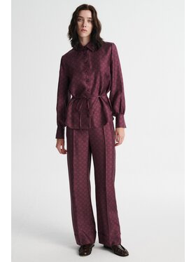 MARI PRETI MARI PRETI Bluzka MONOGRAM M Bordowy Regular Fit