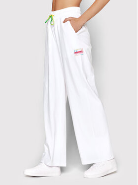 Sprandi Sprandi Spodnie dresowe SP22-SPD200 Biały Regular Fit