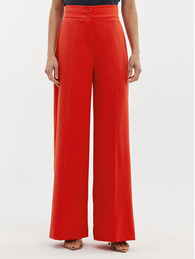 Maryley Maryley Hlače iz tkanine 24EB680/43FI Rdeča Regular Fit
