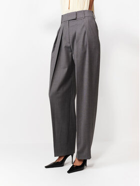 La Mania La Mania Spodnie garniturowe DIDION Szary Basic Fit