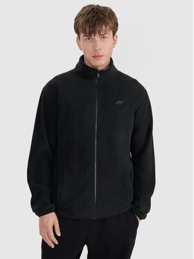 4F 4F Felpa di pile 4FRMM00TFLEM372-20S Nero Regular Fit