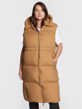 Tommy Hilfiger Curve Tommy Hilfiger Curve Елек Crv Nylon Down WW0WW32851 Бежов Regular Fit