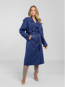 Salme Salme Trenčkot Amanda 2.0 Tmavomodrá Regular Fit
