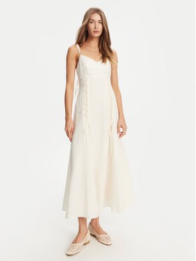 TWINSET TWINSET Rochie de vară 251TT2070 Écru Regular Fit