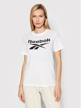 Reebok Reebok Póló Identity HA5738 Fehér Relaxed Fit