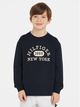 Tommy Hilfiger Tommy Hilfiger Majica KB0KB08549 M Tamnoplava Regular Fit