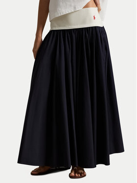 Polo Ralph Lauren Polo Ralph Lauren Trapezförmiger Rock 211A96329001 Dunkelblau Regular Fit