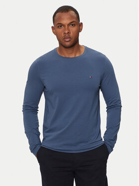 Tommy Hilfiger Tommy Hilfiger Pikkade varrukatega T-särk MW0MW10804 Sinine Slim Fit
