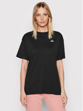 Champion Champion Póló Embroidered Patch 114931 Fekete Boxy Fit