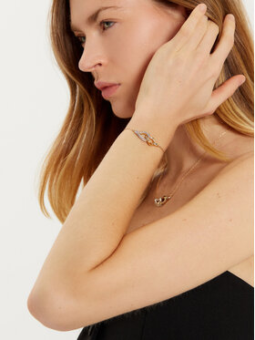 Tory Burch Tory Burch Naszyjnik Interlocking Wishbone Pendant 161070 Złoty