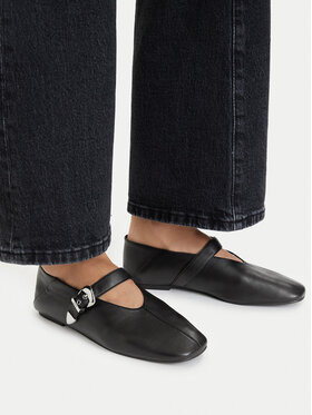 Tommy Jeans Tommy Jeans Baleríny Tjw Ballerina Nappa Leather EN0EN03043 Černá