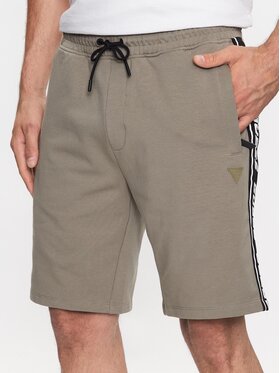 Guess Guess Pantaloncini sportivi Arlo Z2YD02 K6ZS1 Verde Loose Fit