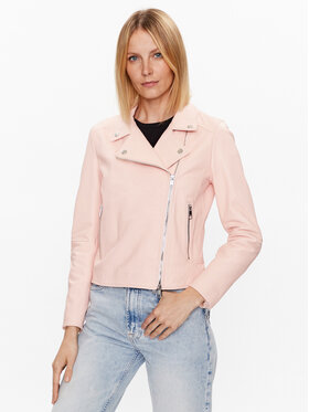 Boss Boss Bőrkabát 50487600 Rózsaszín Slim Fit