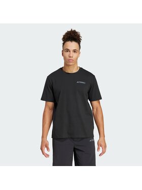 adidas adidas Koszulka techniczna 141301 Czarny Loose Fit