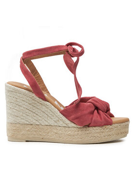 Manebi Manebi Espadrilky Hamptons Wedge Espadrilles With Knot W 1.5 WS Bordó