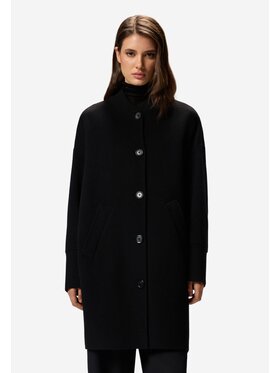 PINKO PINKO Płaszcz Certosa cappotto panno Czarny Comfort Fit