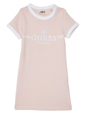 Guess Guess Ежедневна рокля J6GK26 KCQX1 Розов Slim Fit