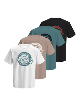 Jack & Jones Jack & Jones Σετ 4 T-Shirts Blubaron 12291659 Έγχρωμο Regular Fit