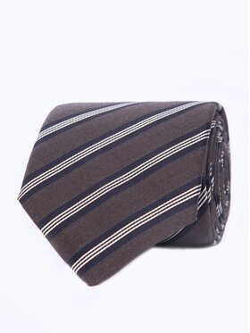 ELSNER ELSNER Kravata JEDWAB ŻAKARD A0020 Hnedá