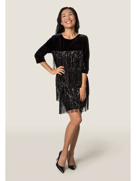 QUIOSQUE QUIOSQUE Sukienka wieczorowa 4TN004 Czarny Regular Fit