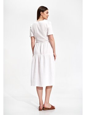 FIGL FIGL Šaty M872 Biela Regular Fit