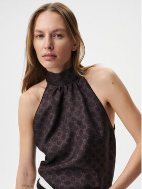MARI PRETI MARI PRETI Top MONOGRAM M Hnědá Regular Fit