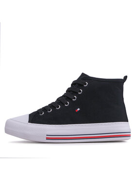 Tommy Hilfiger Modne Superge High Top Lace-Up T3A9-32679-0890 S Črna