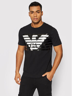 EA7 Emporio Armani EA7 Emporio Armani Футболка 3LPT60 PJ3NZ 1200 Чорний Regular Fit