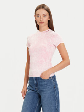 Tommy Jeans Tommy Jeans Tričko DW0DW21531 Ružová Slim Fit