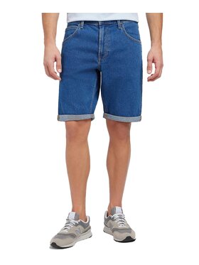Lee Lee Szorty jeansowe 112349238 Niebieski Regular Fit