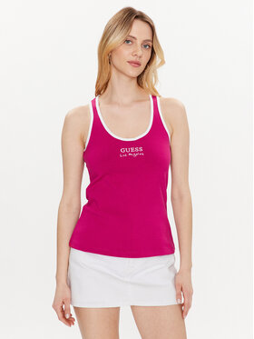 Guess Guess Top Sporty E3GP05 KBP41 Rose Slim Fit